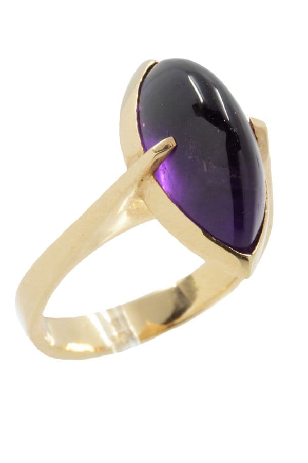 BAGUE MODERNE AMÉTHYSTE — vue 3