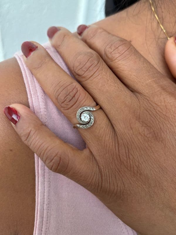 BAGUE TOURBILLON DIAMANT — vue 2
