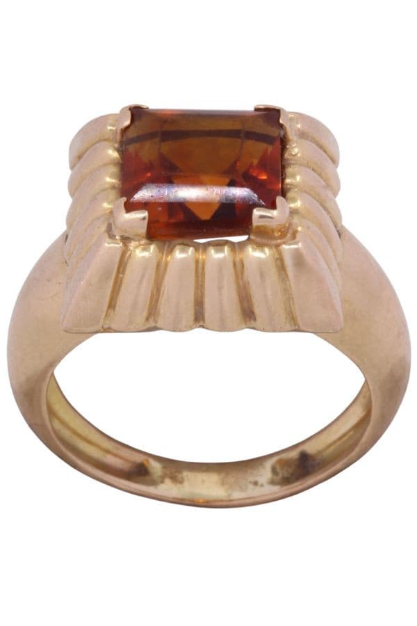 BAGUE CITRINE MODERNE — vue 1