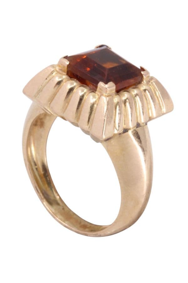 BAGUE CITRINE MODERNE — vue 4