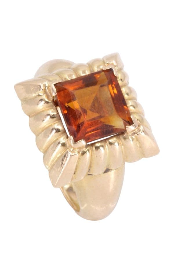 BAGUE CITRINE MODERNE — vue 5