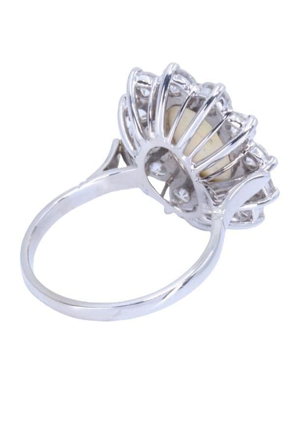 BAGUE OPALE ET DIAMANTS — vue 6