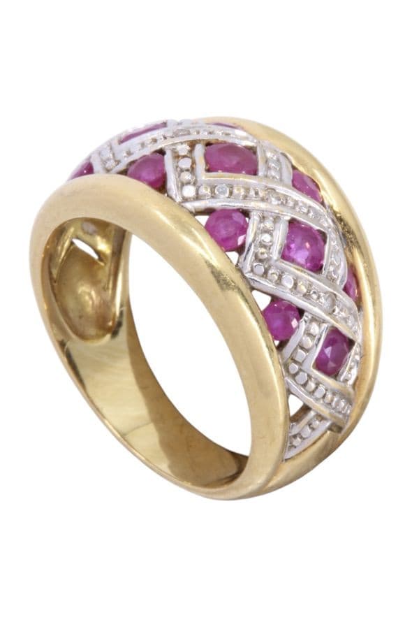 BAGUE MODERNE RUBIS 2 ORS — vue 4