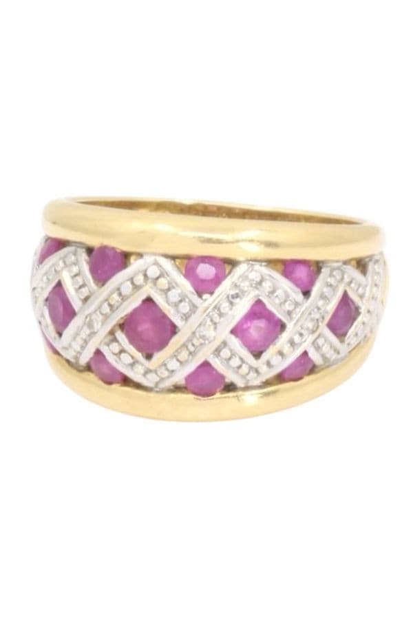 BAGUE MODERNE RUBIS 2 ORS — vue 6