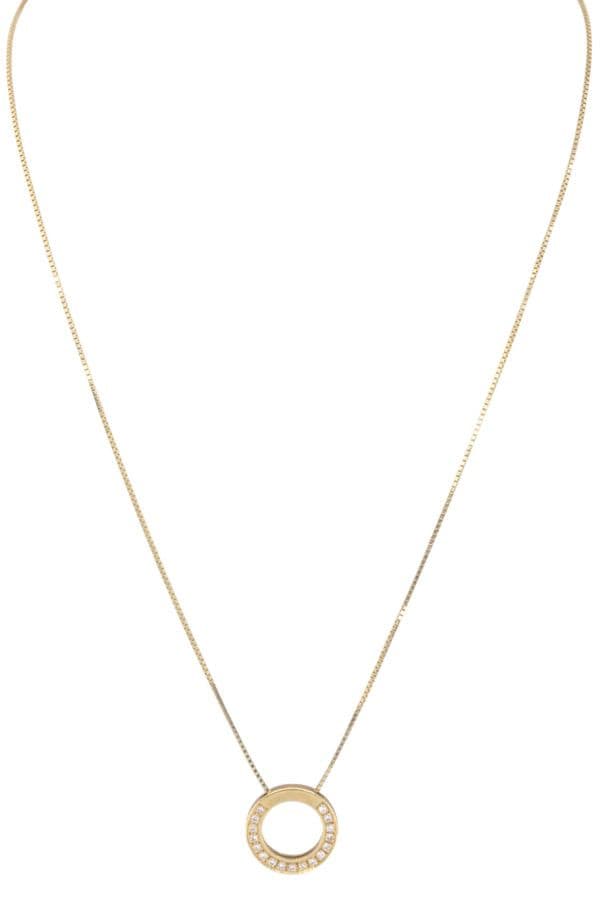 COLLIER CERCLE DIAMANTS — vue 1