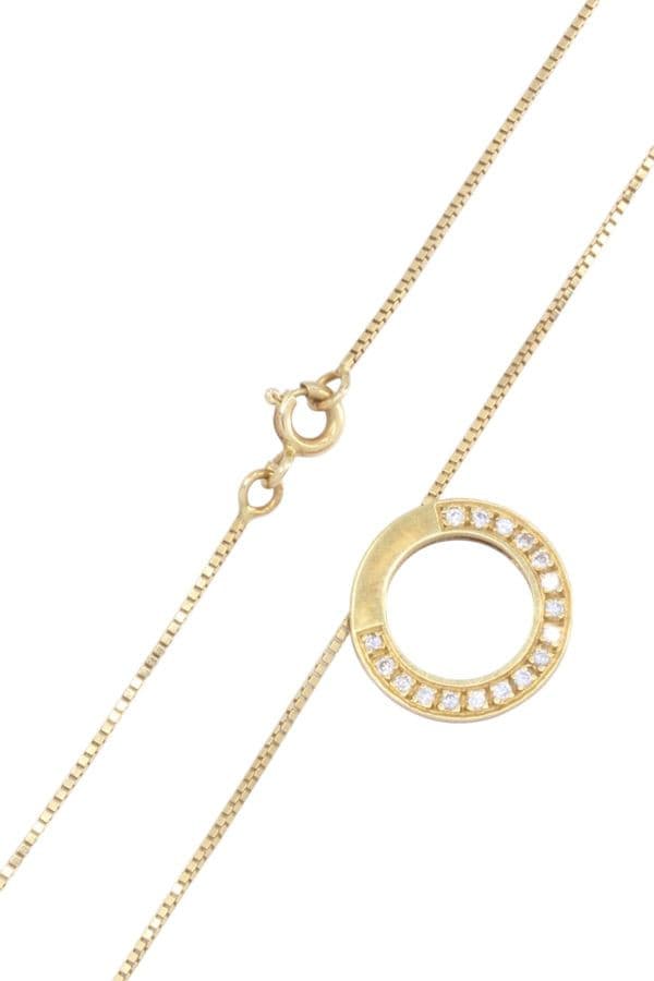 COLLIER CERCLE DIAMANTS — vue 3