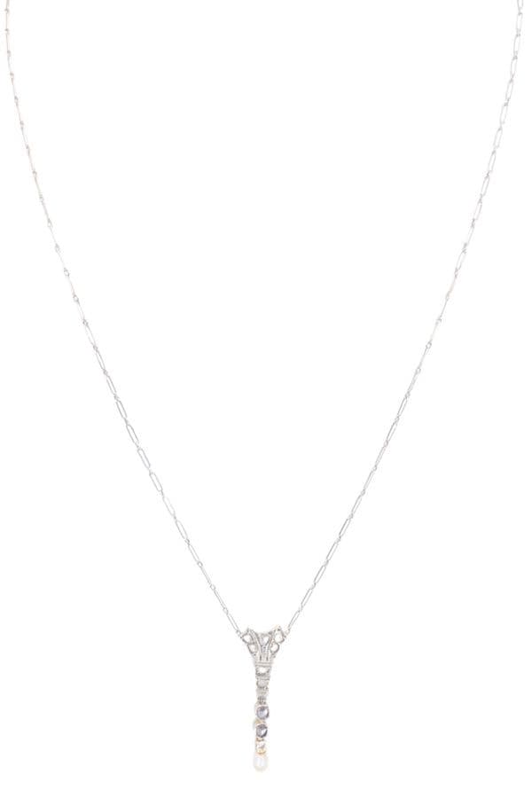COLLIER ART-DÉCO DIAMANT — vue 1