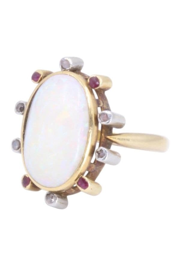 BAGUE OPALE ANCIENNE — vue 6
