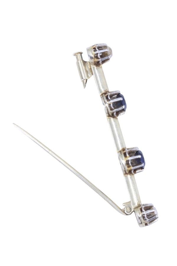 BARRETTE SAPHIRS ET DIAMANTS — vue 2
