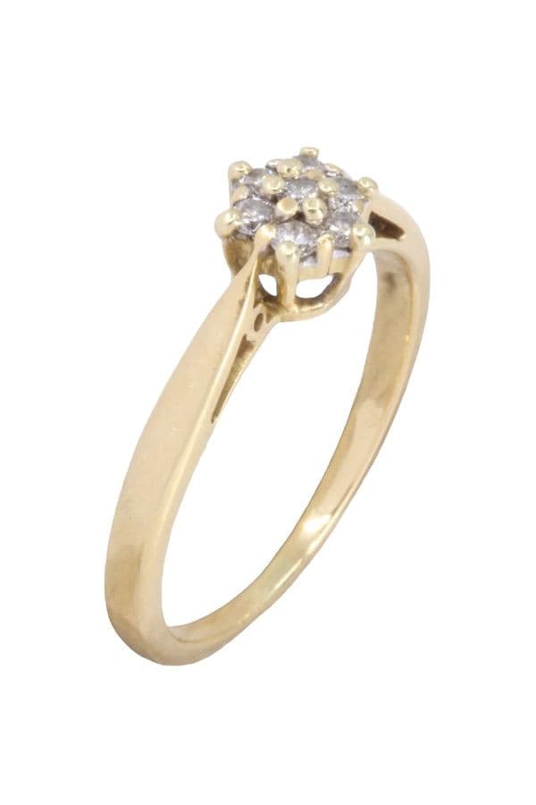 BAGUE MODERNE DIAMANTS — vue 3