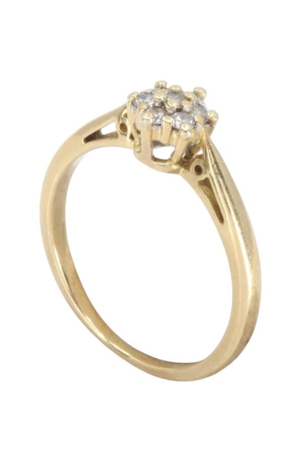 BAGUE MODERNE DIAMANTS — vue 4