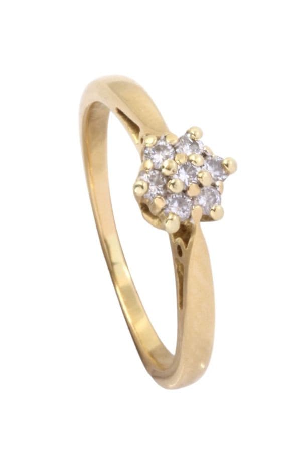 BAGUE MODERNE DIAMANTS — vue 5
