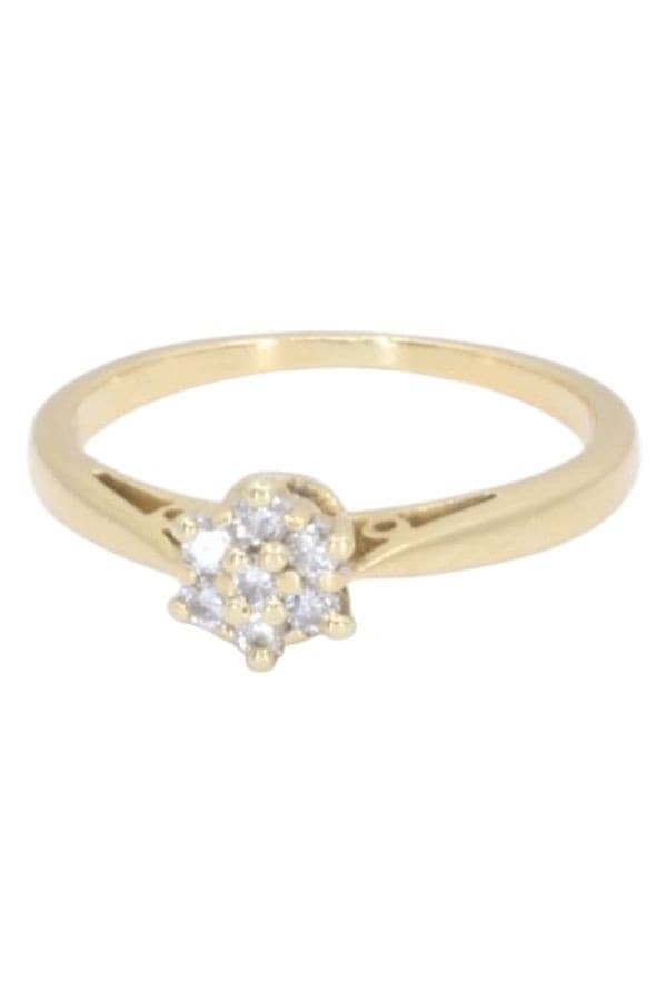 BAGUE MODERNE DIAMANTS — vue 6