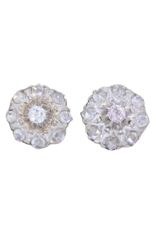 BOUCLES D'OREILLES MARGUERITE DIAMANTS — vue 3