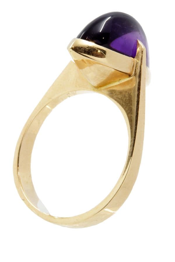 BAGUE MODERNE AMÉTHYSTE — vue 5