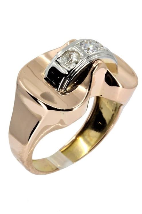 BAGUE TANK DIAMANTS — vue 4