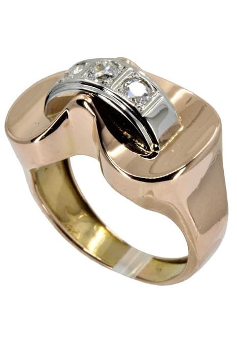 BAGUE TANK DIAMANTS — vue 5