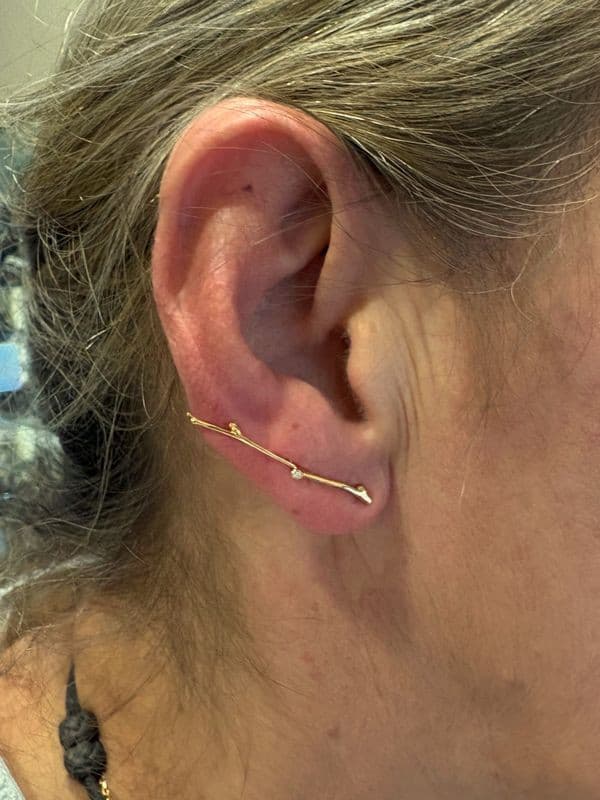 MONO BOUCLE D'OREILLE DIAMANT — vue 2