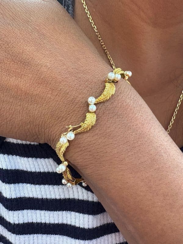 BRACELET ANCIEN PERLES — vue 2