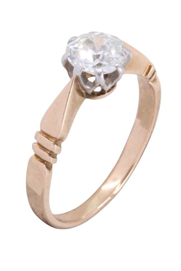 SOLITAIRE ANCIEN DIAMANT — vue 3