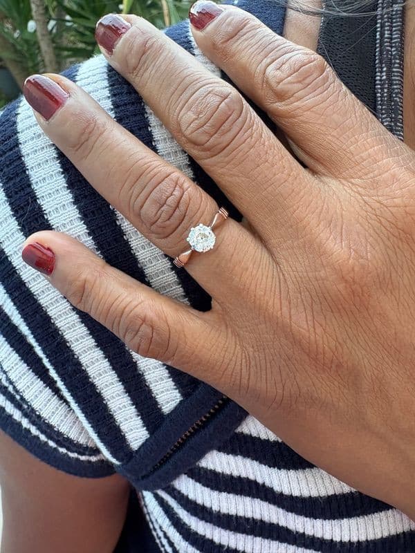 SOLITAIRE ANCIEN DIAMANT — vue 2