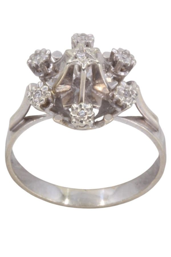 BAGUE FLEUR DIAMANTS — vue 1