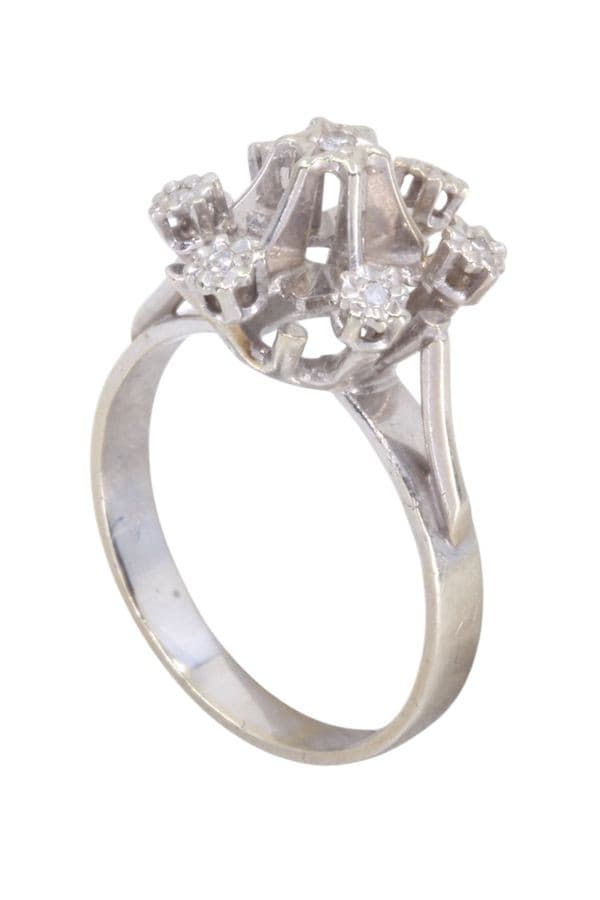 BAGUE FLEUR DIAMANTS — vue 4