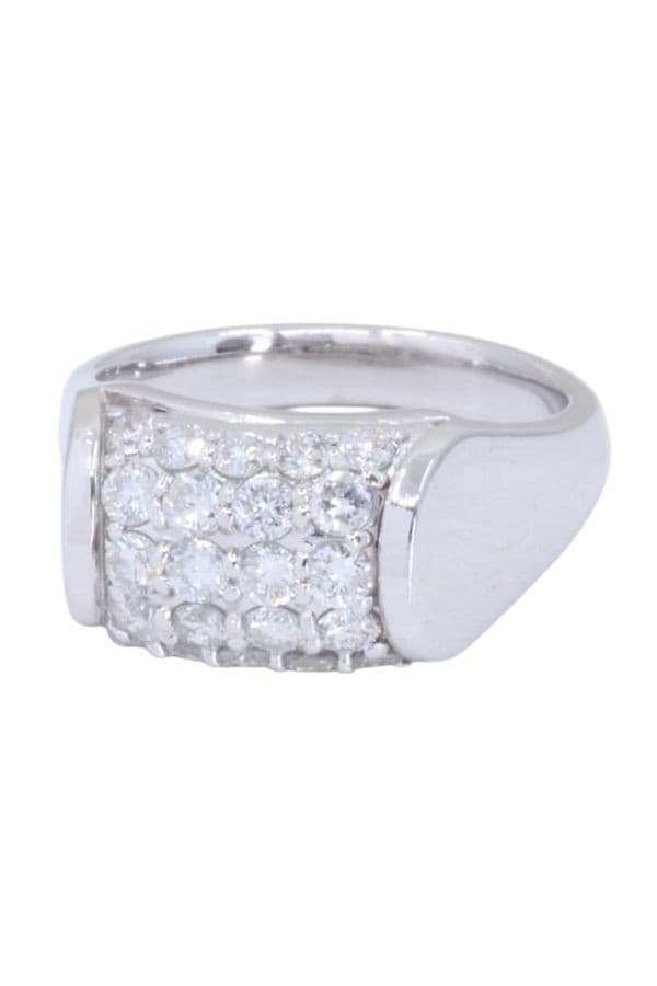 BAGUE PLATINE ET DIAMANTS — vue 6