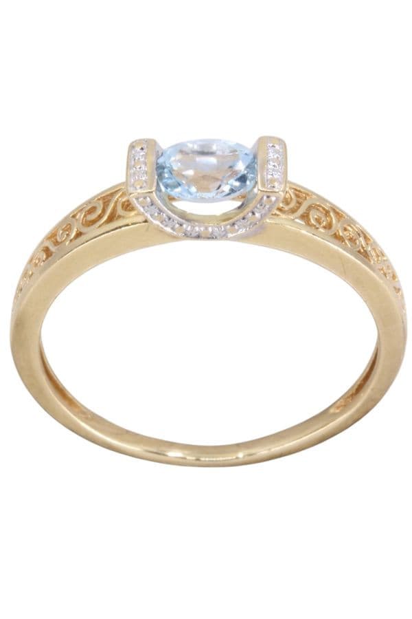 BAGUE MODERNE TOPAZE — vue 1