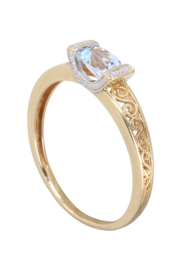 BAGUE MODERNE TOPAZE — vue 4
