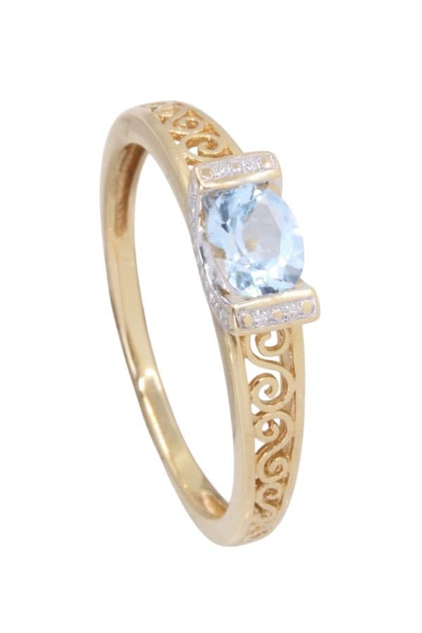 BAGUE MODERNE TOPAZE — vue 5