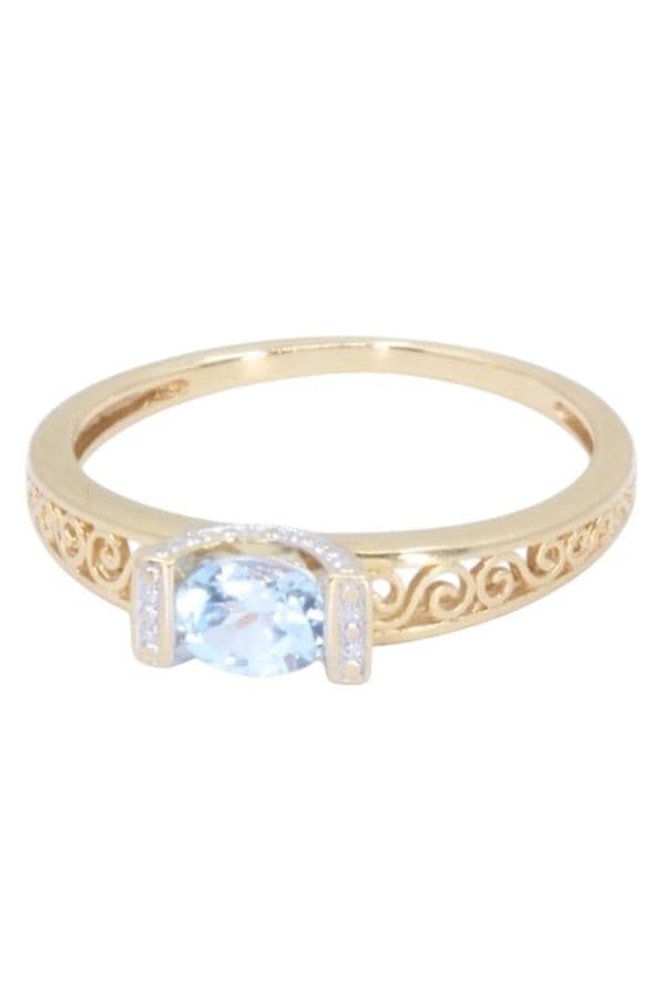 BAGUE MODERNE TOPAZE — vue 6