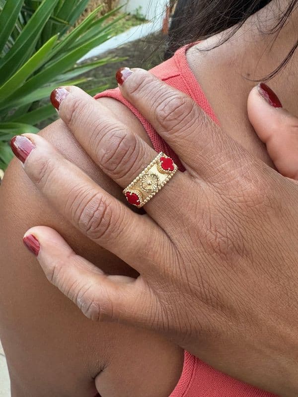 BAGUE 3 TRÈFLES — vue 2