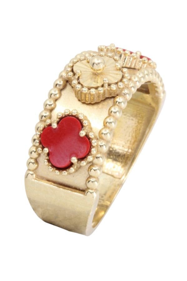 BAGUE 3 TRÈFLES — vue 3