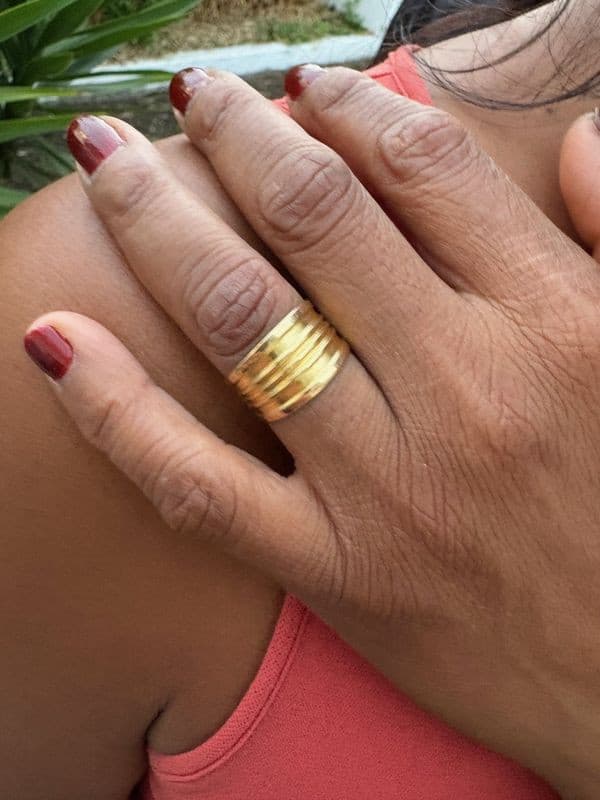 BAGUE JONC MODERNE — vue 2