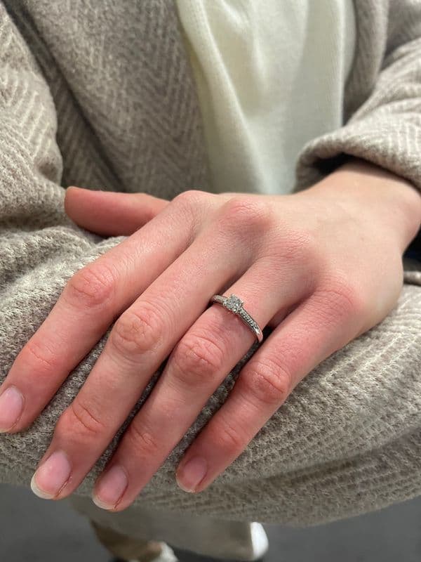 SOLITAIRE "TU ES LE SEL DE MA VIE" MAUBOUSSIN — vue 2