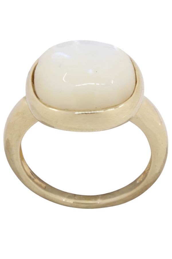BAGUE MODERNE NACRE — vue 1
