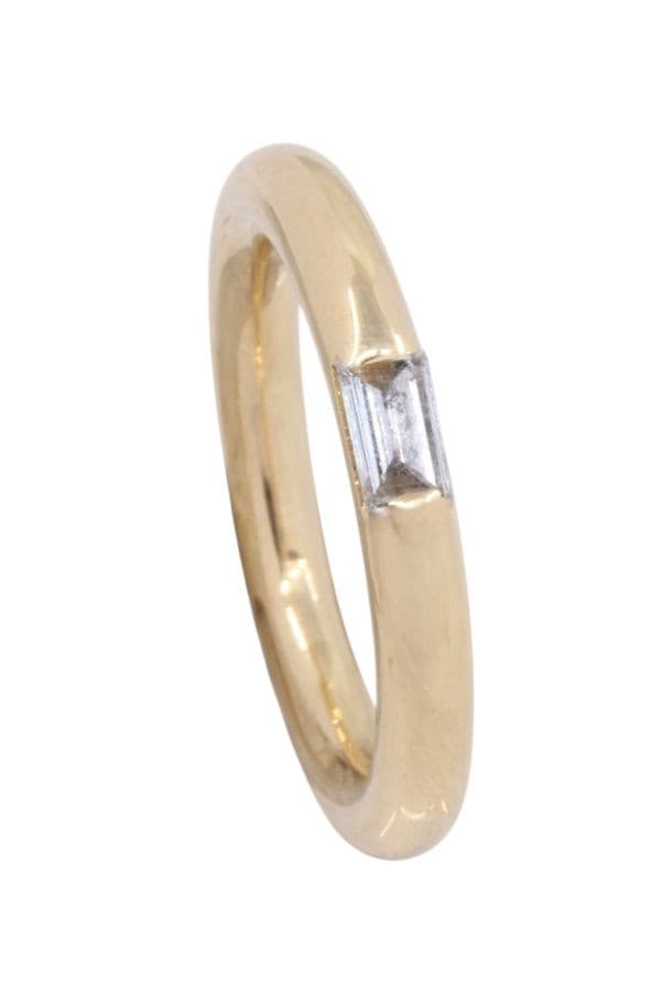 BAGUE SOLITAIRE DIAMANT MODERNE — vue 5