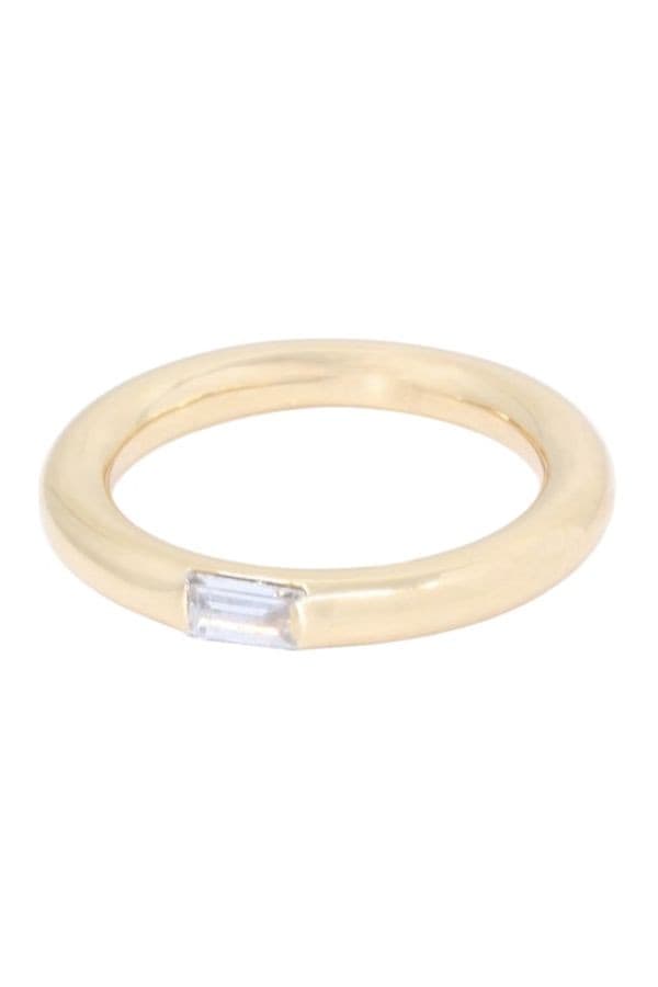 BAGUE SOLITAIRE DIAMANT MODERNE — vue 6