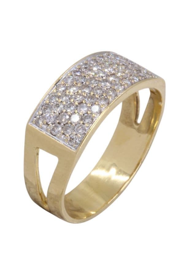 BAGUE PAVAGE DIAMANTS — vue 3