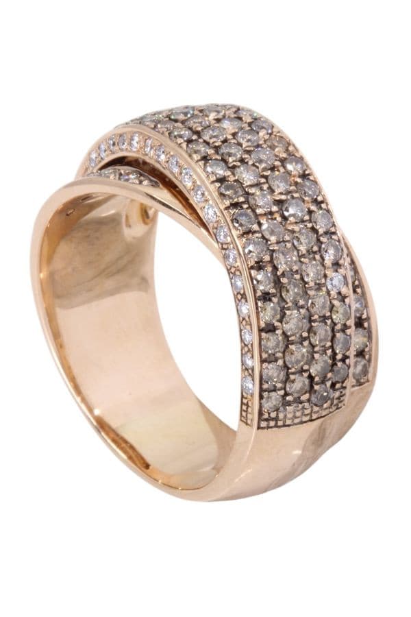 BAGUE PAVAGE DIAMANTS — vue 4