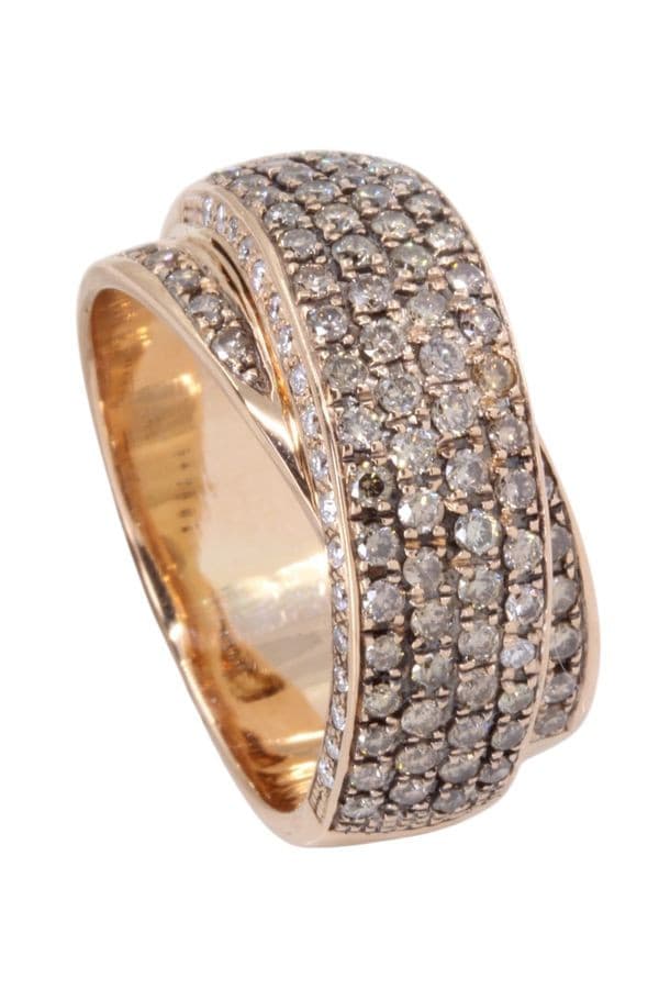 BAGUE PAVAGE DIAMANTS — vue 5