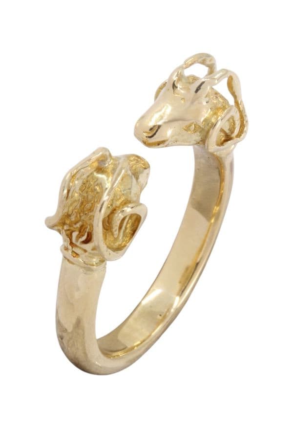 BAGUE BELIERS MODERNE — vue 3