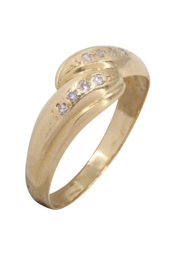 BAGUE MODERNE DIAMANTS — vue 4