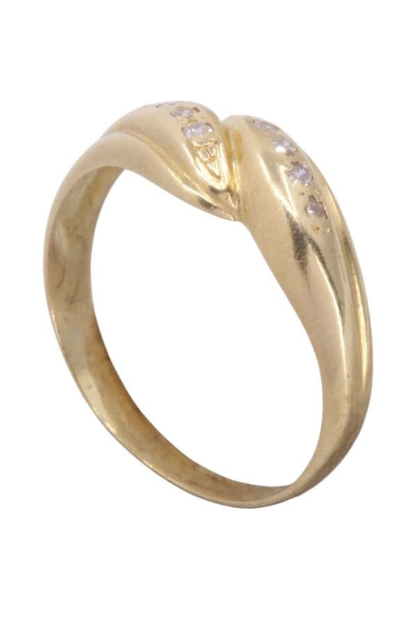 BAGUE MODERNE DIAMANTS — vue 5