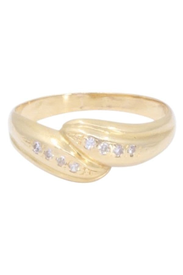 BAGUE MODERNE DIAMANTS — vue 3