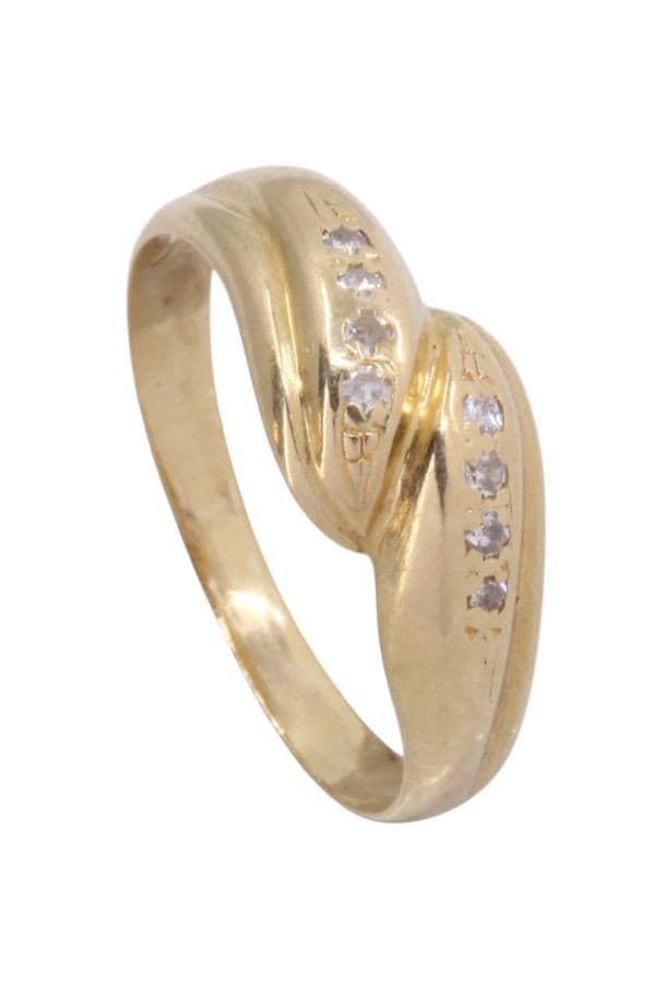 BAGUE MODERNE DIAMANTS — vue 6