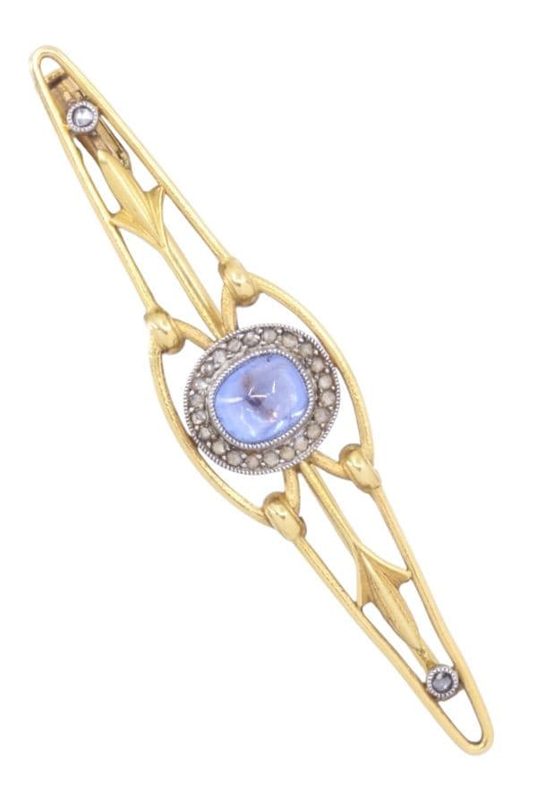 BROCHE BARRETTE AMÉTHYSTE — vue 1