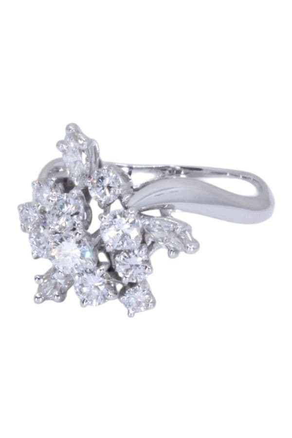 BAGUE ANCIENNE DIAMANTS — vue 5
