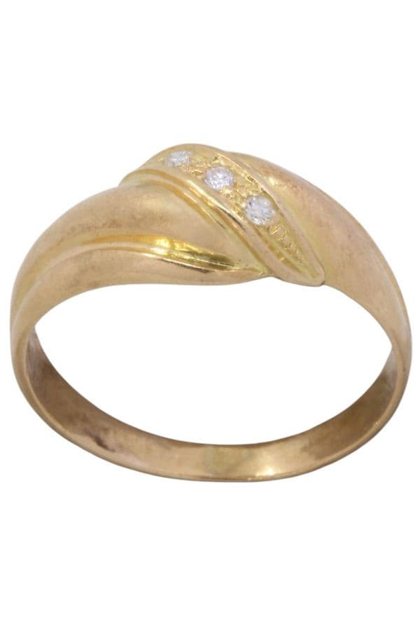 BAGUE ENTRELACÉE DIAMANTS — vue 1
